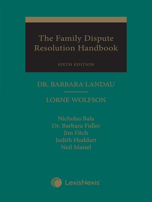 cover image of The Family Dispute Resolution Handbook